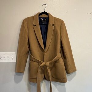 NWOT J. Crew Camel Wrap Blazer